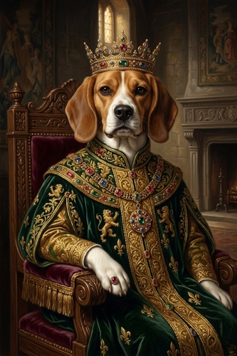 renaissance dog portrait