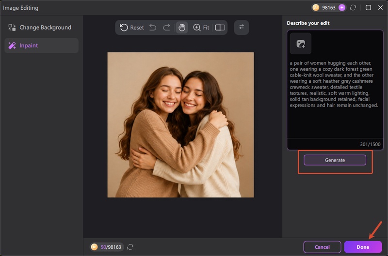 Save Your Creation Ai Image Editor