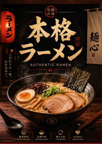 seedream 5.0 pro japanese restaurant poster