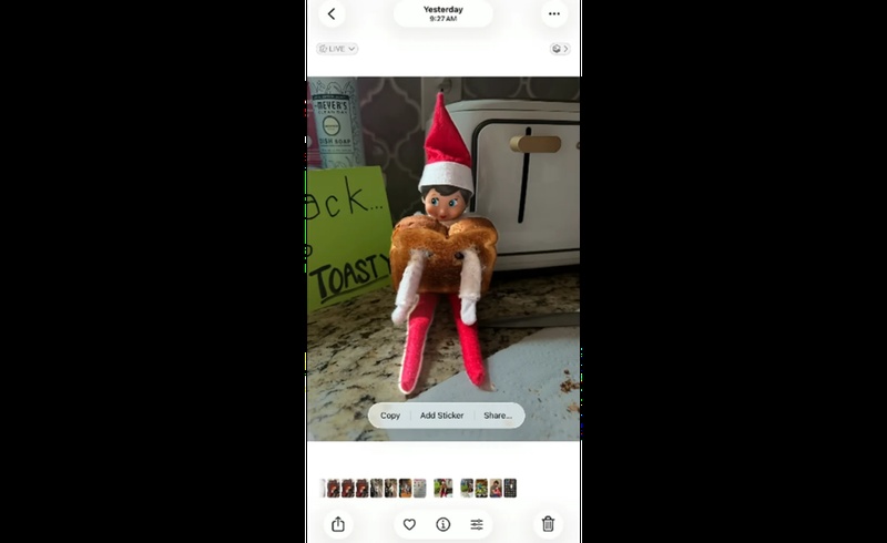 select and hold image