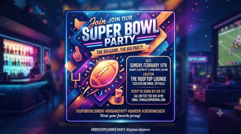 social media style invite