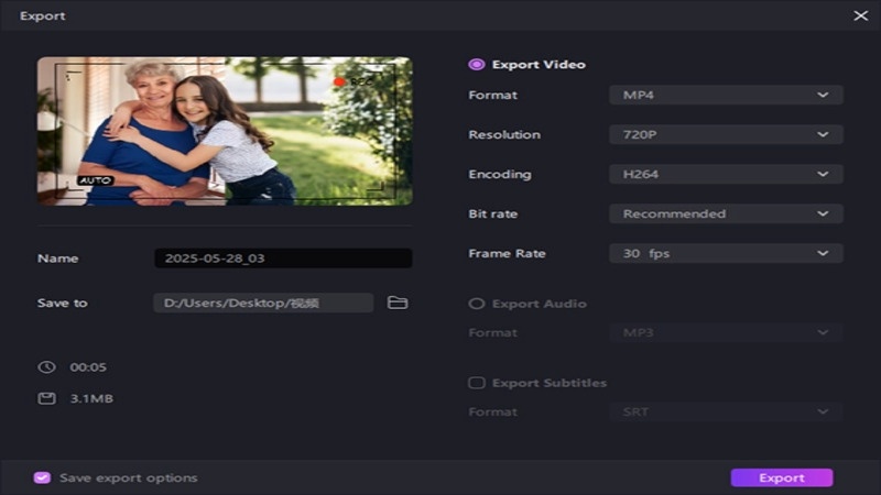 Step 6 Export Mp4