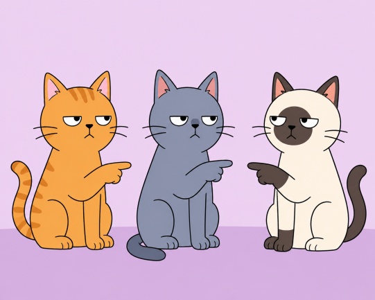 three-grumpy-cats