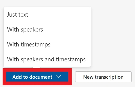 add to document word