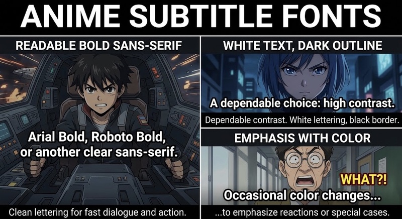 Anime Subtitle Fonts