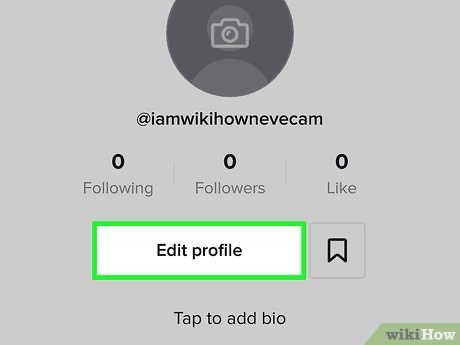Edit Tiktok Profile