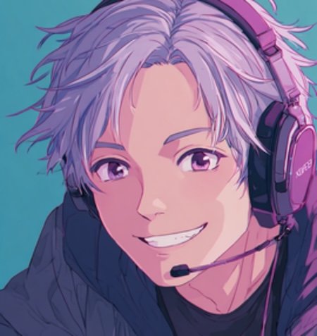 neon gaming avatar