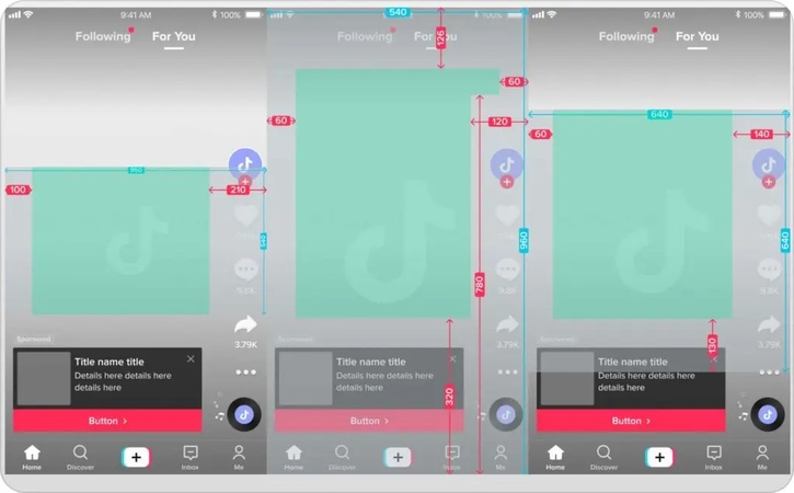 tiktok safe zone overlay