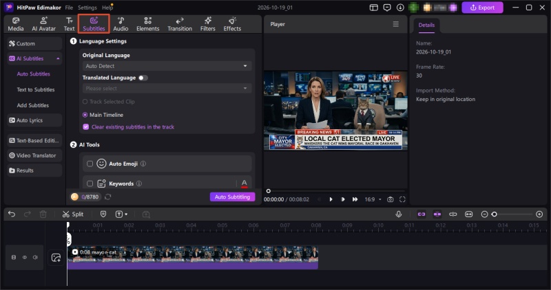 add subtitles to online course