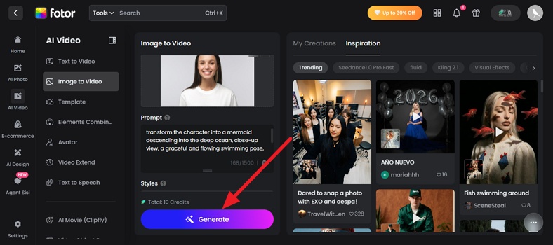 人魚化をFotorで体験