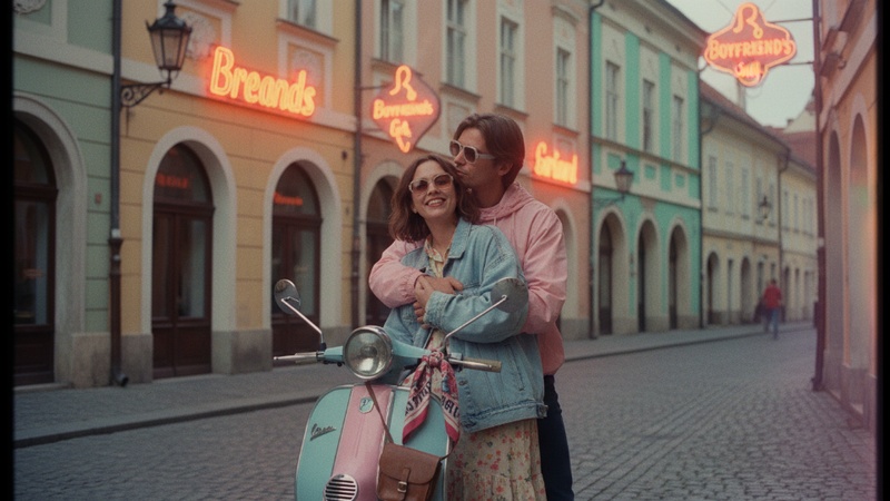 ai retro style vintage phot editing prompts for couple