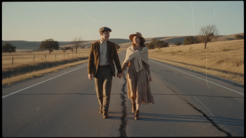 ai retro style vintage phot editing prompts for couple