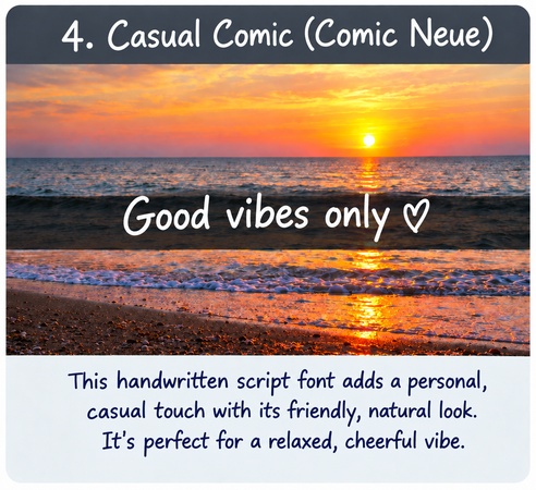 casual comic snapchat font