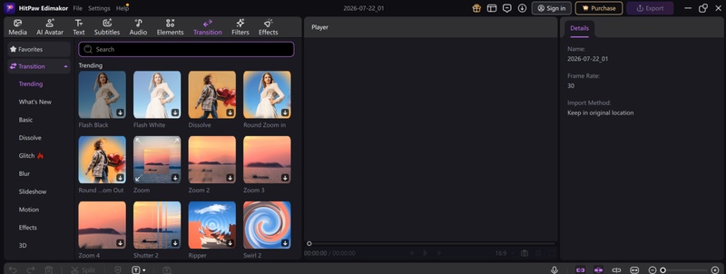 choose editing tool hitpaw edimakor