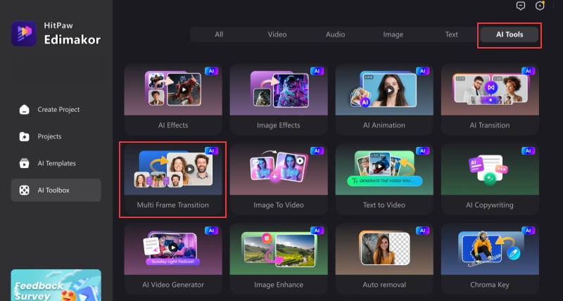 Choosing Multi Frame AI Transition from AI tools