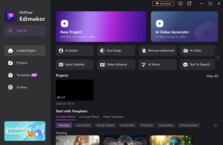 Create a New Project