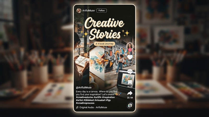 creative stories tiktok template