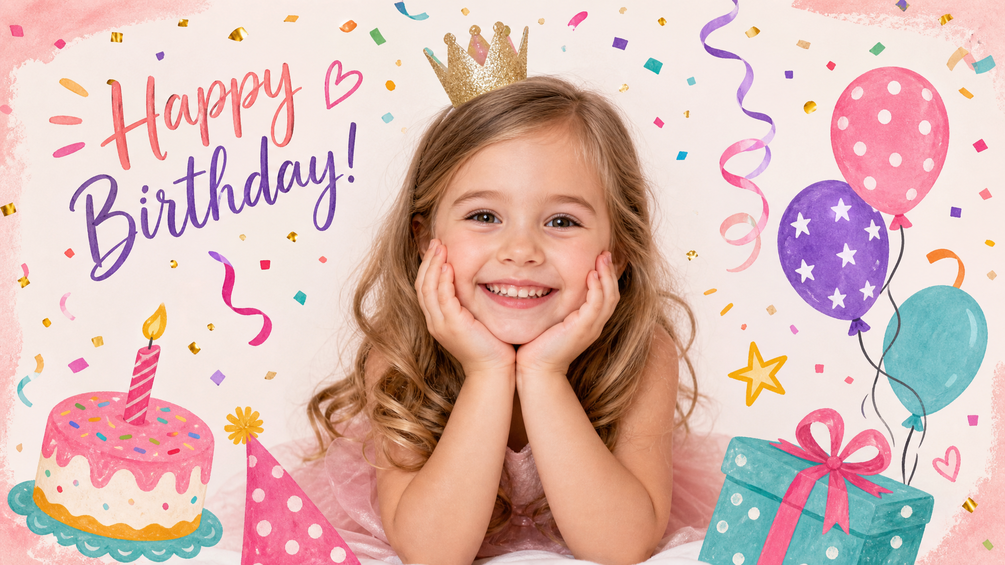 decorate birthday posts with a festive look