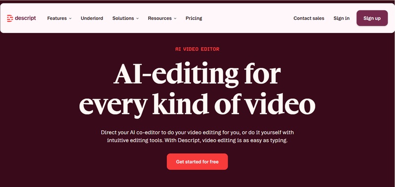 transcript based video editing