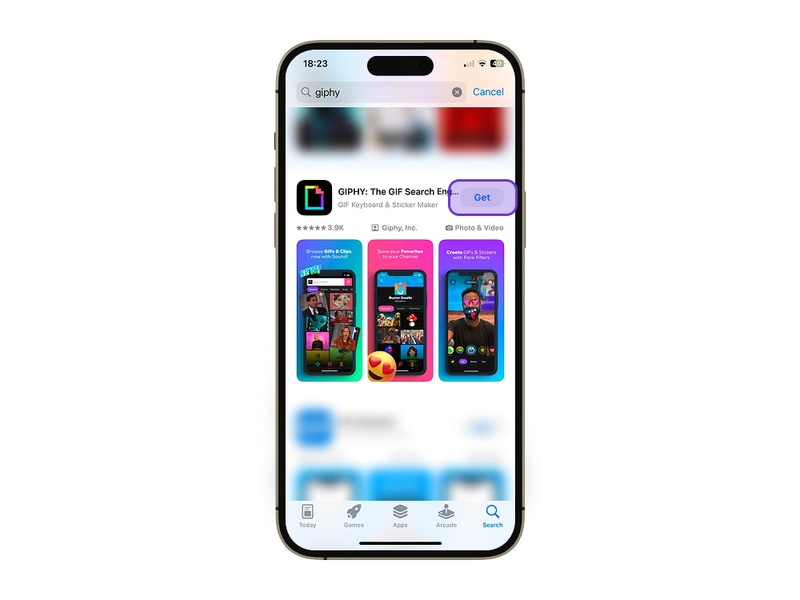 download the giphy app