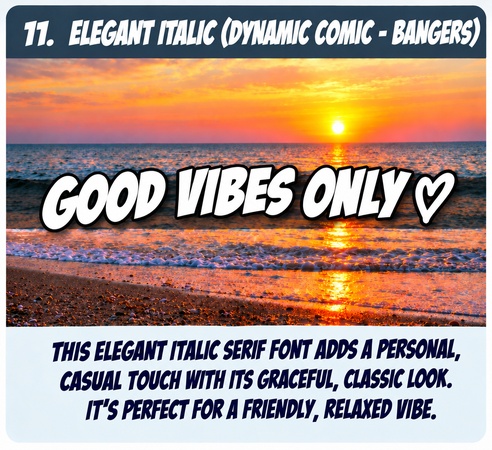 dynamic comic snapchat font