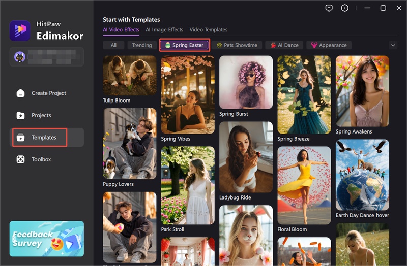 Easter Video Generator Select Templates 1