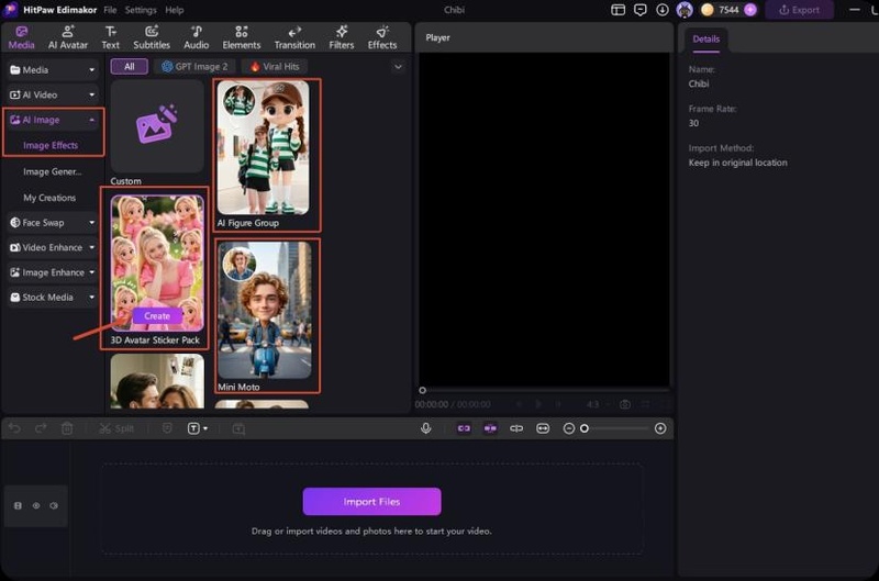 Edimakor Chibi Templates