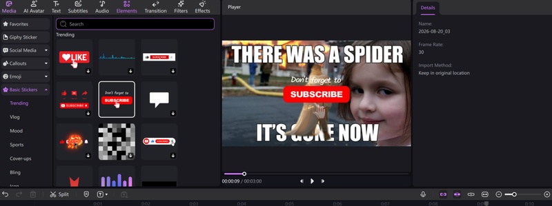 edit the meme video