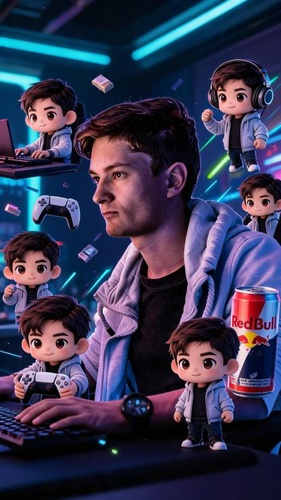 Gamer Fun Style Chibi Collage
