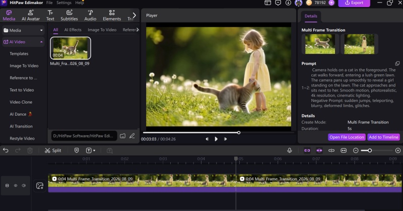 Generating the video