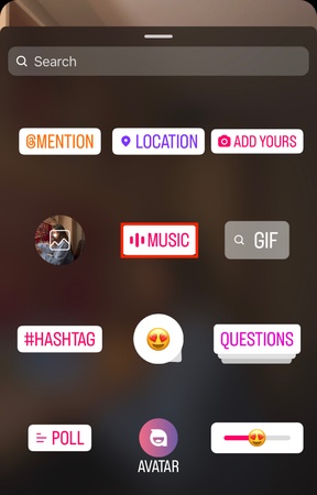 how to put music on instagram post