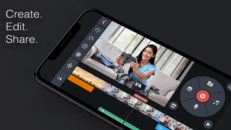 kinemaster app for layered video editing