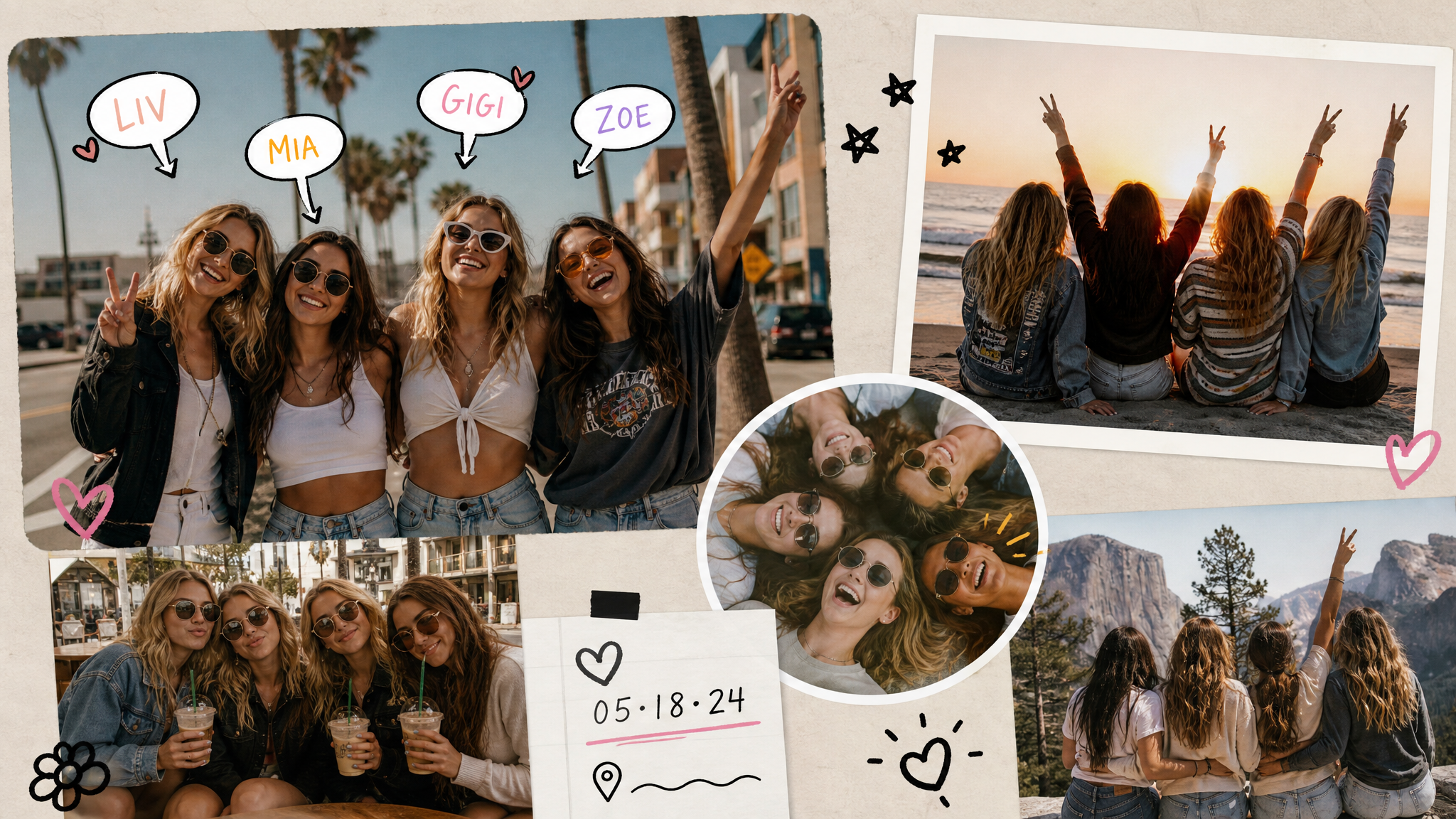 make friend outing photos even cuter