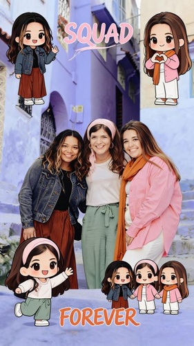 Multi Person Chibi Collage