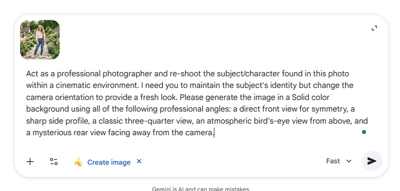 Nano Banana Enter Prompt