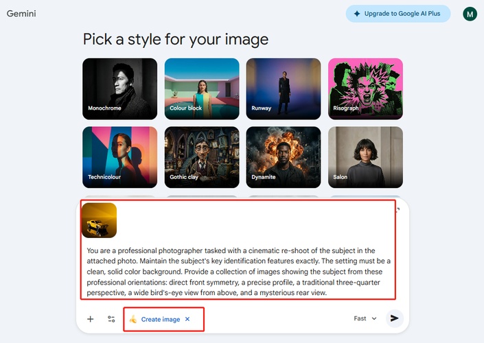 Nano Banana One Image Multiple Angles Gemini
