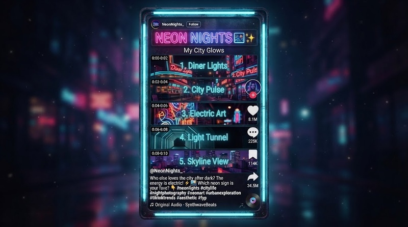 neon lights template