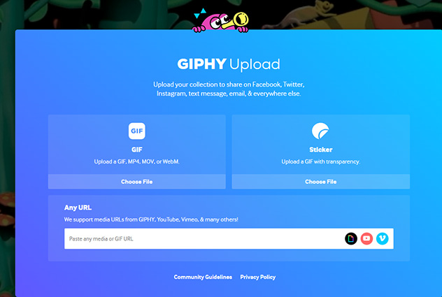criador de GIF online GIPHY