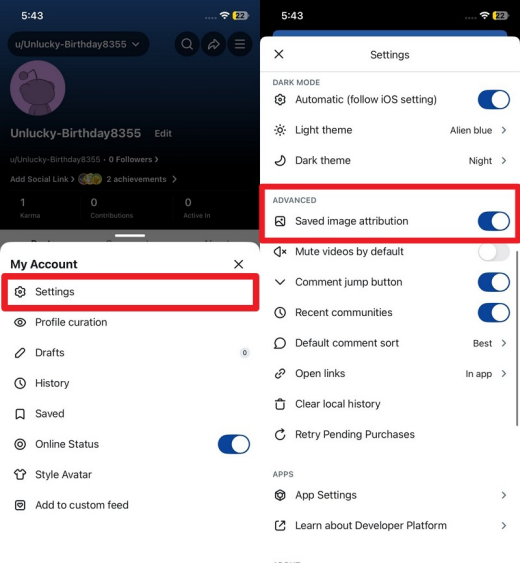 remove reddit watermark choose advanced reddit