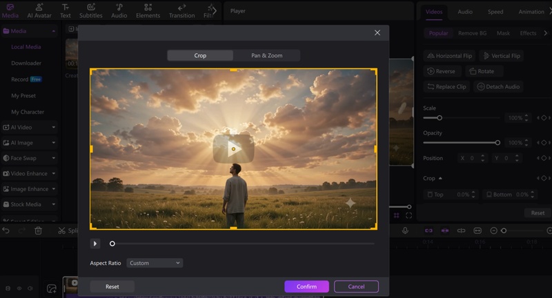 remove text from video free