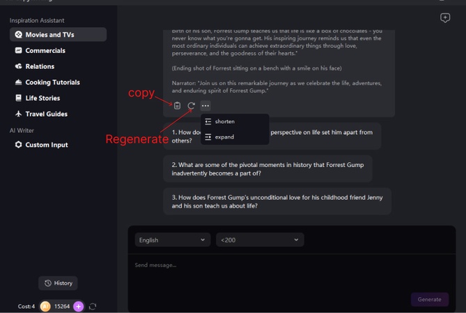 review and copy training script