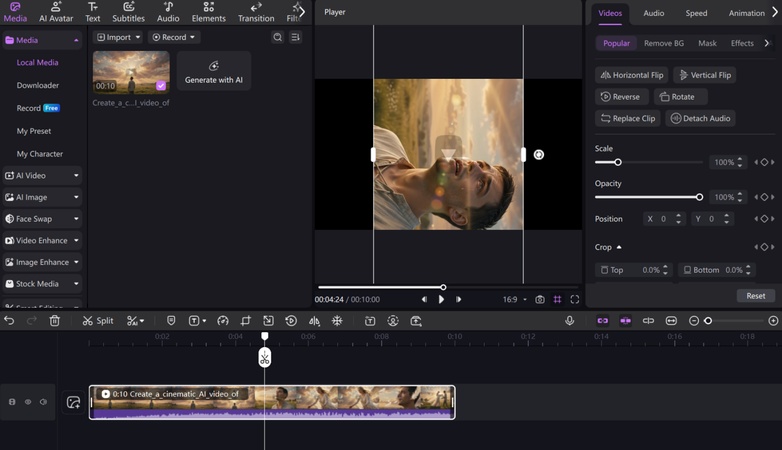 rotate the video