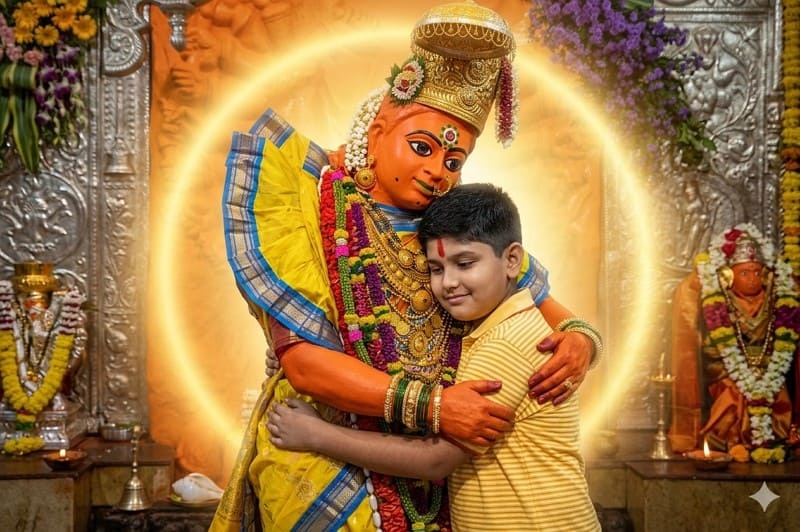 saptashrungi devi hug image