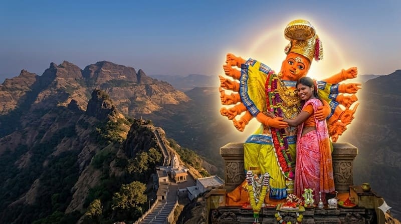 saptashrungi devi image woman