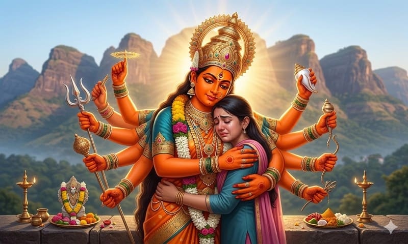 saptashrungi devi hug image