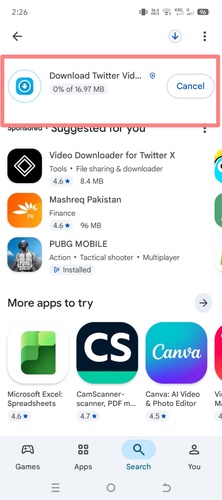 Android 트위터 GIF 저장 1