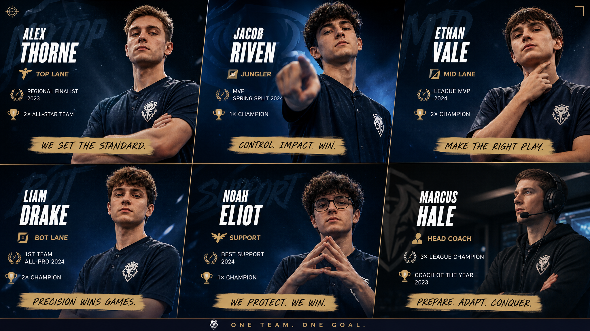 Player introduction screen in a club graduation video