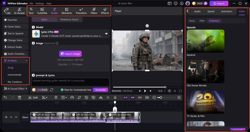 step 4 edimakor ai films editing tools