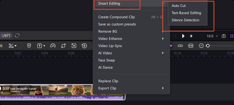 Trim Clips Smart Editing Edimakor