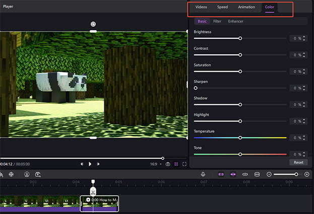corte de vídeo para GIF no Edimakor passo 3